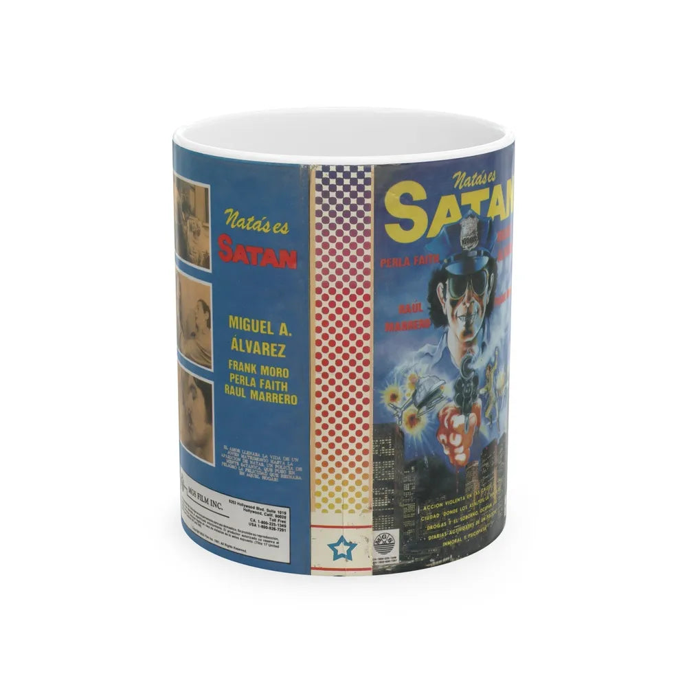 NATASES SATAN (VHS COVER) - White Coffee Mug-11oz-Go Mug Yourself
