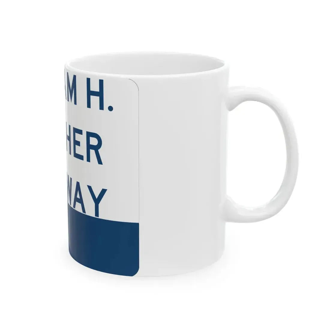 Natcher Parkway (Kentucky) (Road Sign) White Coffee Mug - Go Mug Yourself