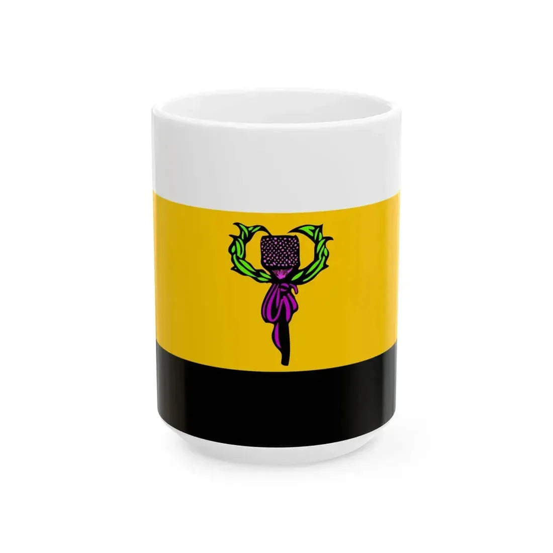 Nation of Hawaii-Hawaii Independence Movement Flag v3 (United States) White Coffee Mug 15oz - Go Mug Yourself