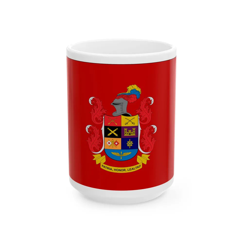National Army of Colombia flag (Colombia) White Coffee Mug 15oz - Go Mug Yourself