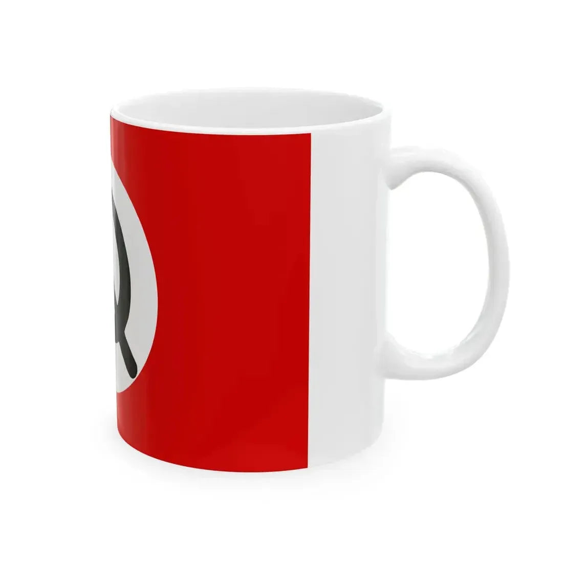 National Bolshevik Party flag (Moldova) White Coffee Mug - Go Mug Yourself