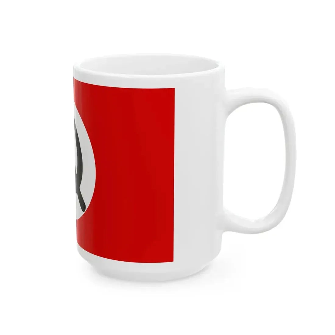 National Bolshevik Party flag (Moldova) White Coffee Mug - Go Mug Yourself
