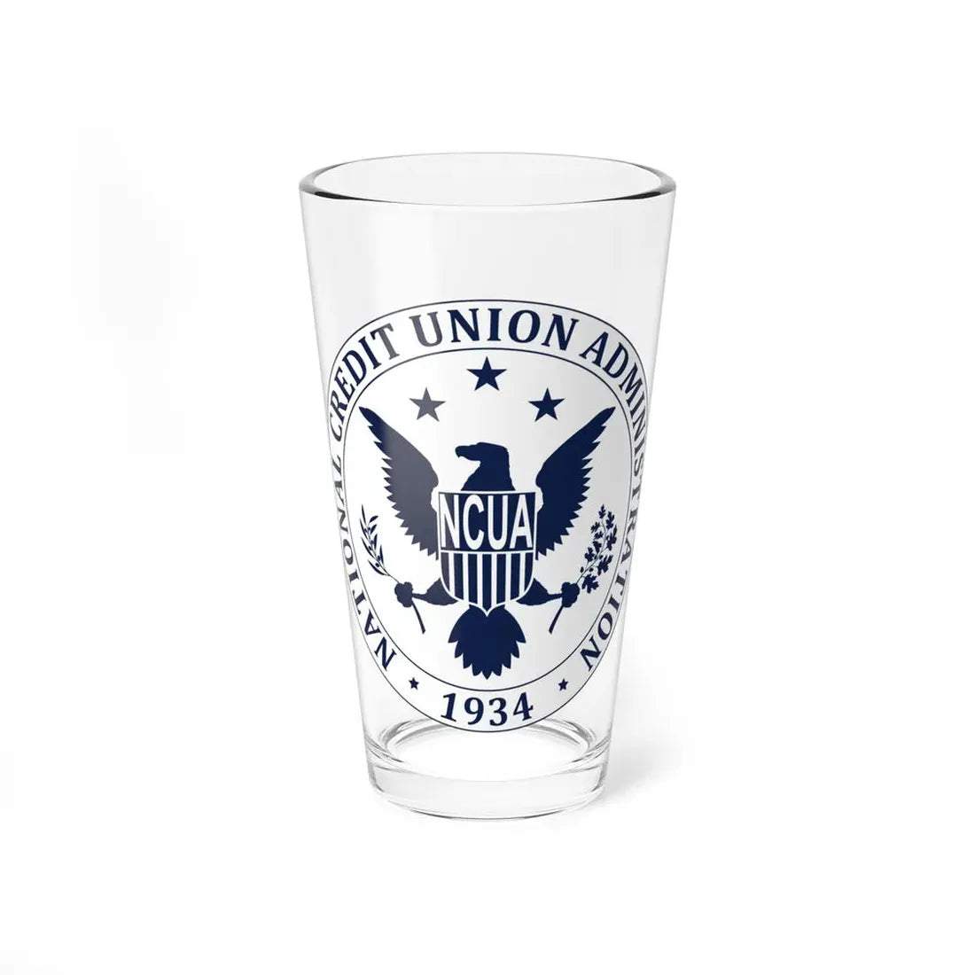 National Credit Union Administration NCUA - Pint Glass 16oz 16oz - Go Mug Yourself