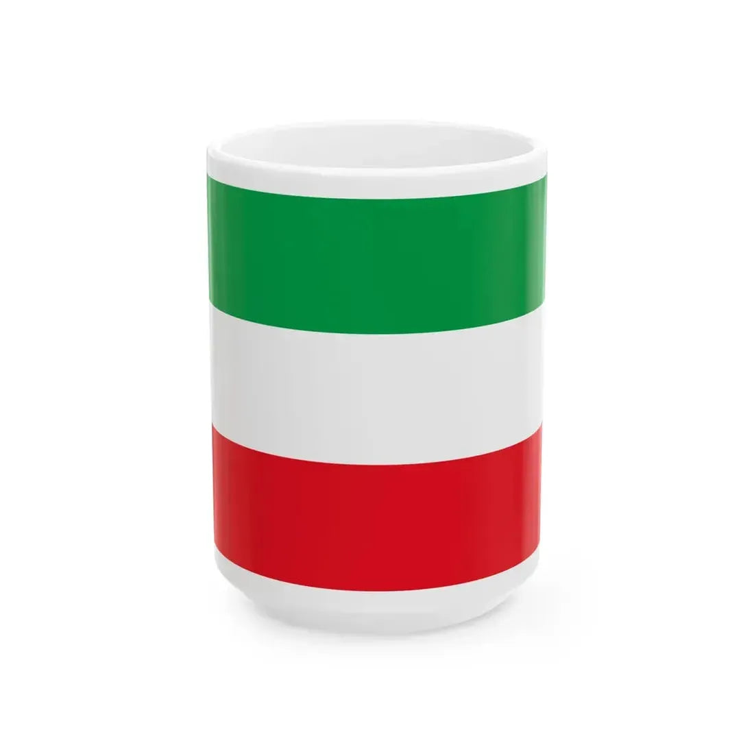 National flag of Iran (Iran) White Coffee Mug 15oz - Go Mug Yourself