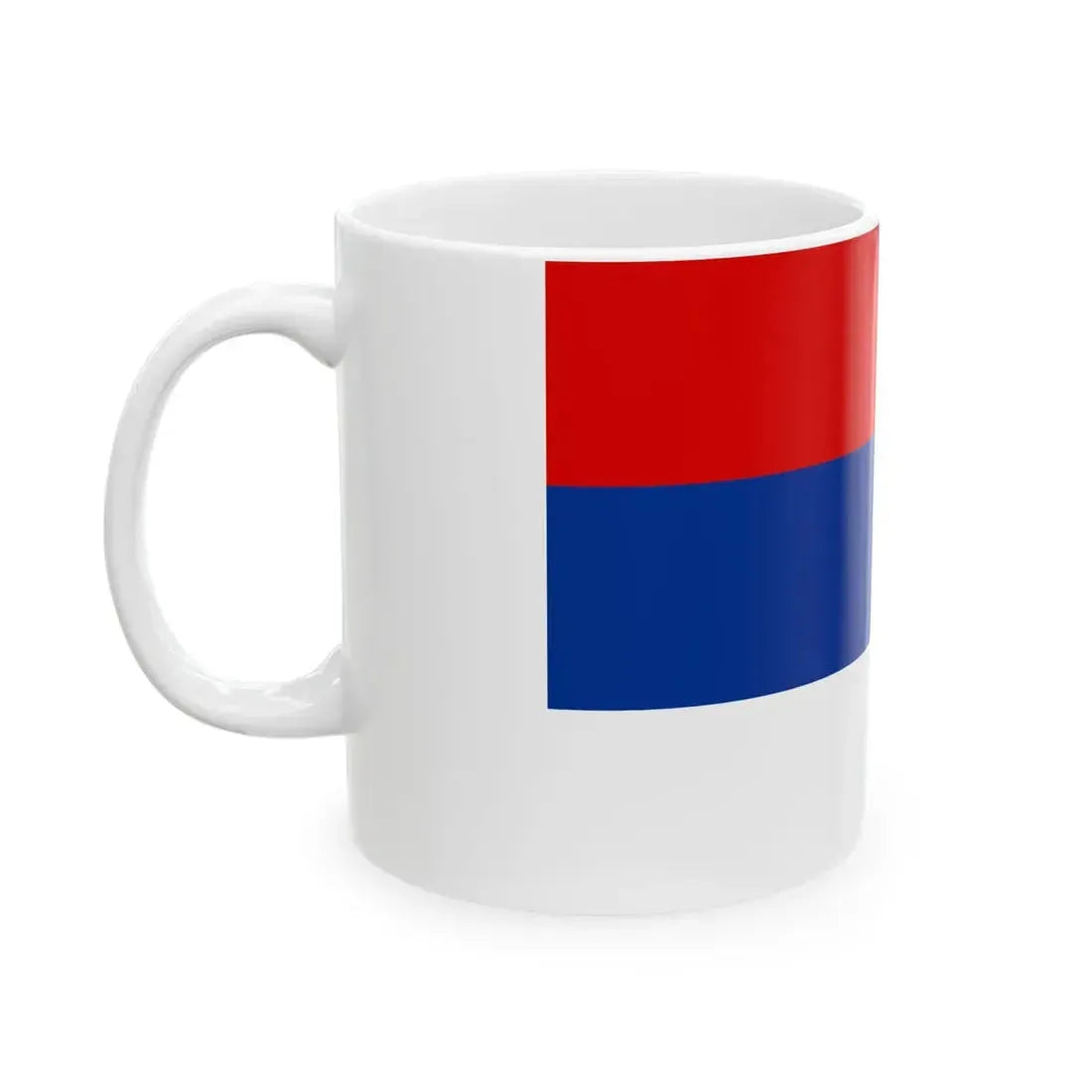 National Flag of Serbia (Serbia) White Coffee Mug - Go Mug Yourself