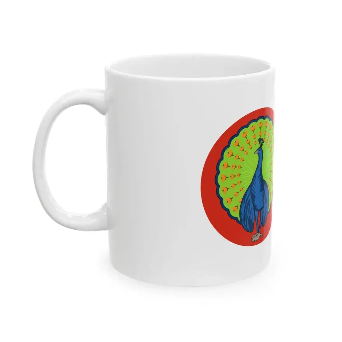 National flag of the Konbaung Empire (Myanmar) White Coffee Mug - Go Mug Yourself
