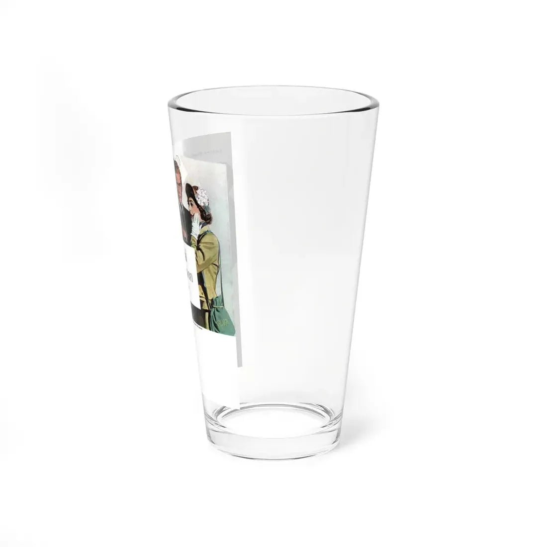 National Honeymoon, Collier's, March 4, 1950 (Magazine Illustration) Pint Glass 16oz - Go Mug Yourself