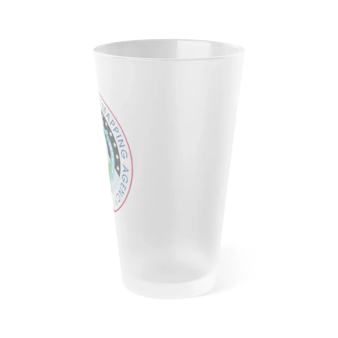 National Imagery and Mapping Agency NIMA - Frosted Pint Glass 16oz - Go Mug Yourself