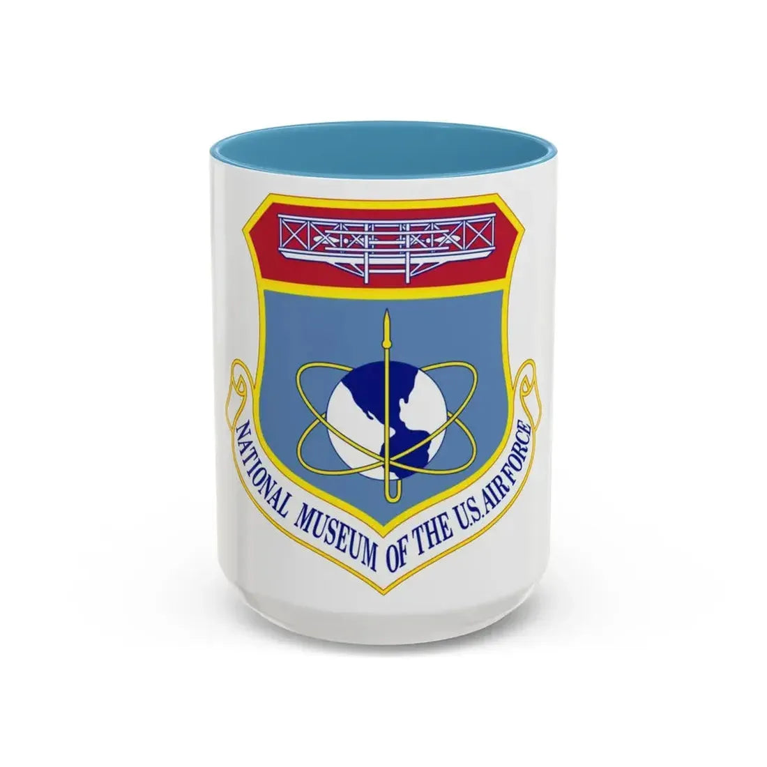 National Museum of the U.S. Air Force (U.S. Air Force) Accent Coffee Mug 15oz Light Blue - Go Mug Yourself