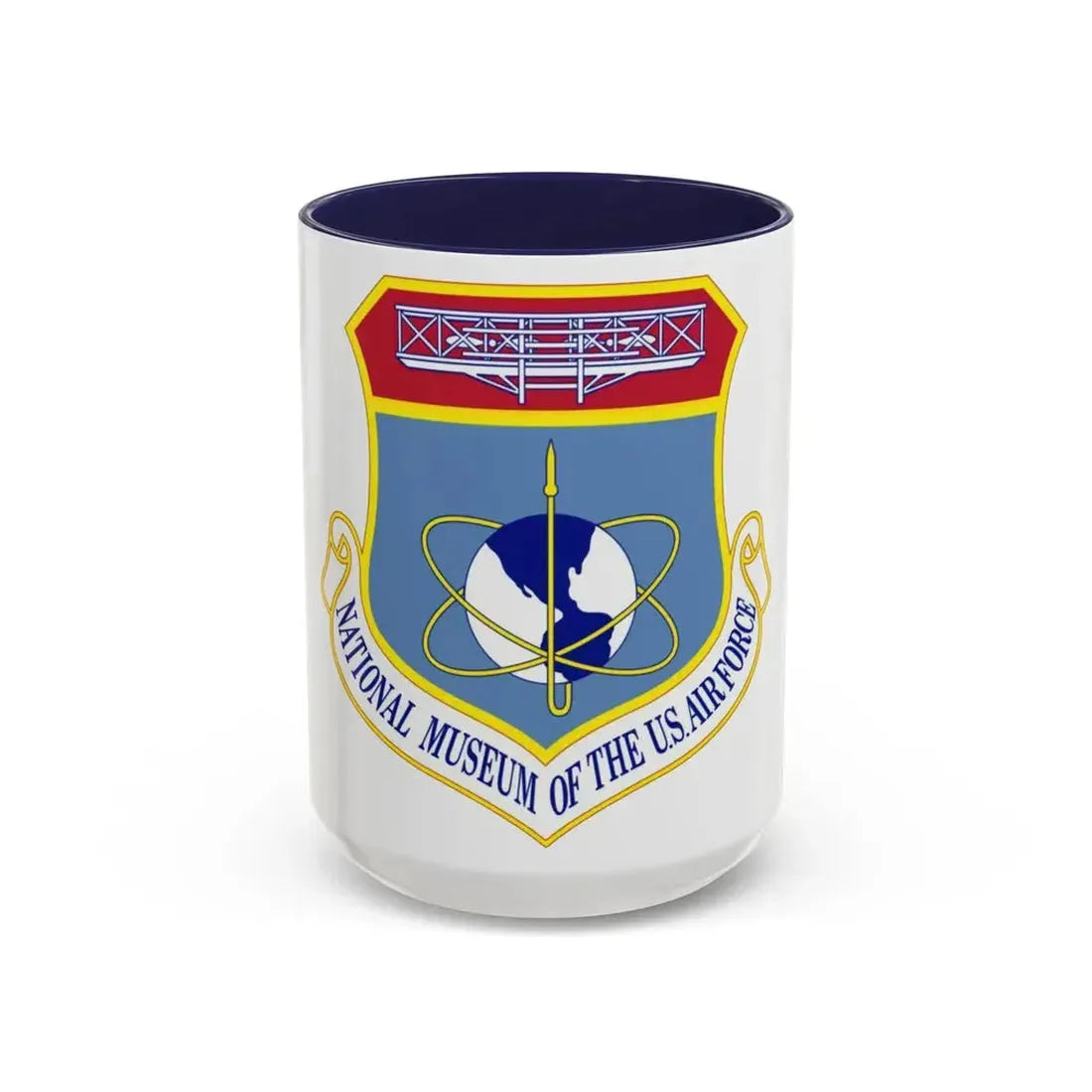 National Museum of the U.S. Air Force (U.S. Air Force) Accent Coffee Mug 15oz Navy - Go Mug Yourself