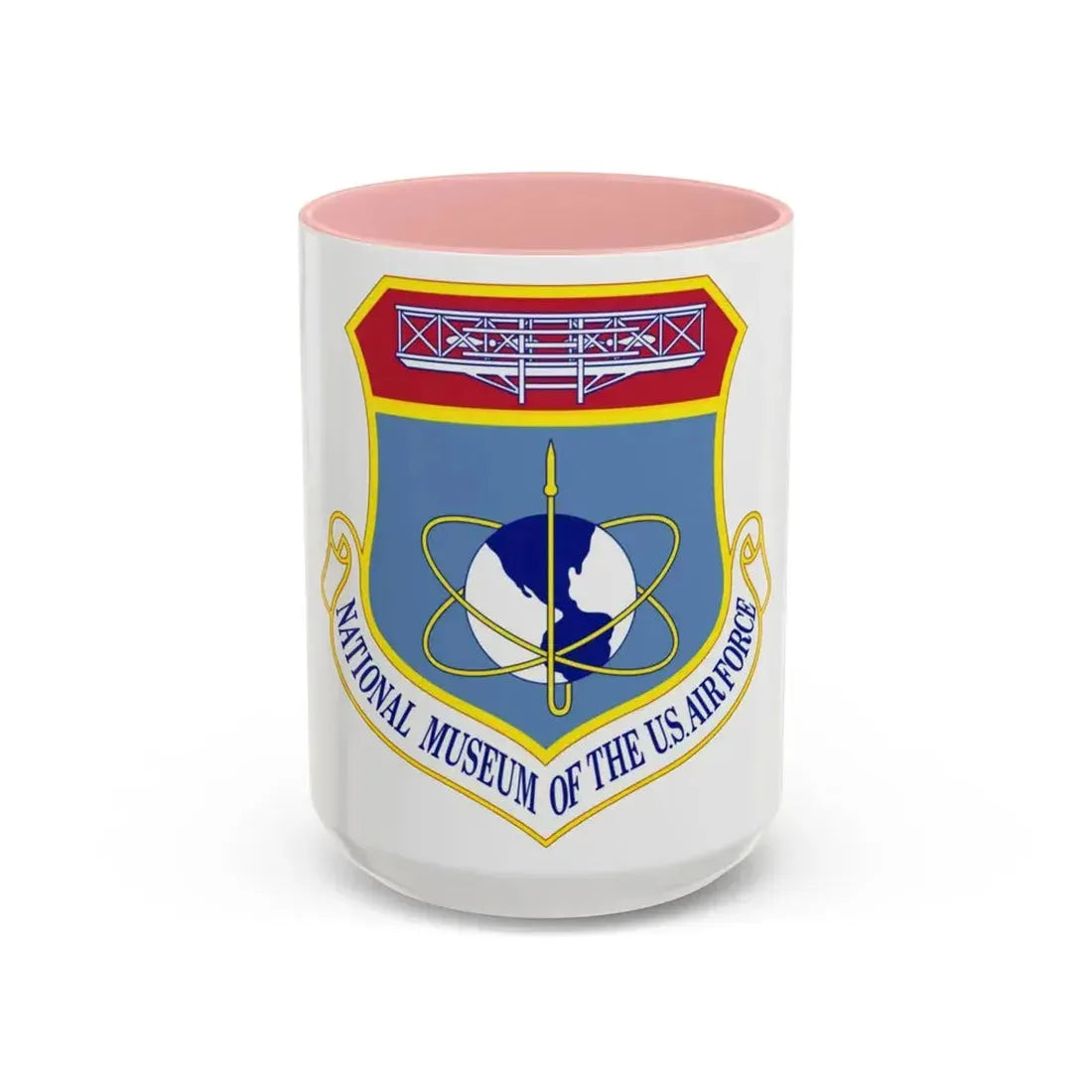 National Museum of the U.S. Air Force (U.S. Air Force) Accent Coffee Mug 15oz Pink - Go Mug Yourself