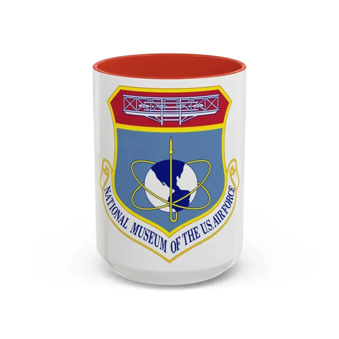 National Museum of the U.S. Air Force (U.S. Air Force) Accent Coffee Mug 15oz Red - Go Mug Yourself