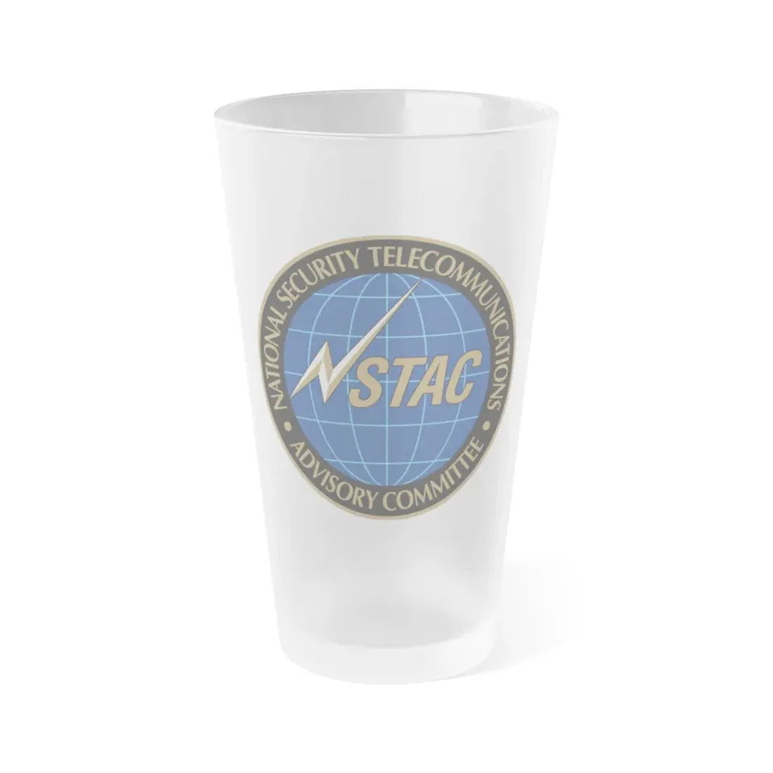National Security Telecommunications Advisory Committee NSTAC - Frosted Pint Glass 16oz 16oz Frosted - Go Mug Yourself