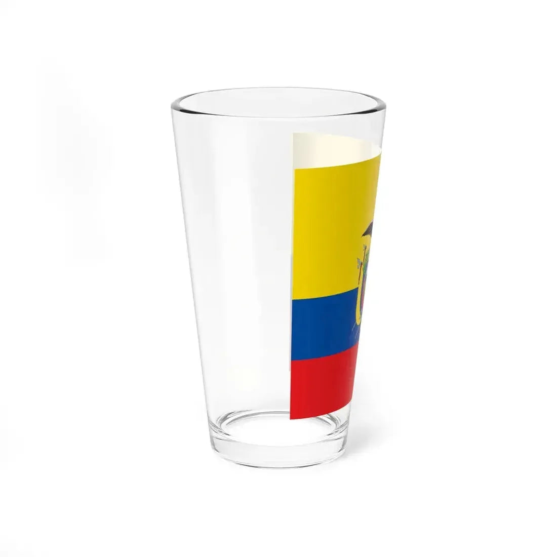 National Standard of Ecuador (Ecuador) Pint Glass 16oz - Go Mug Yourself