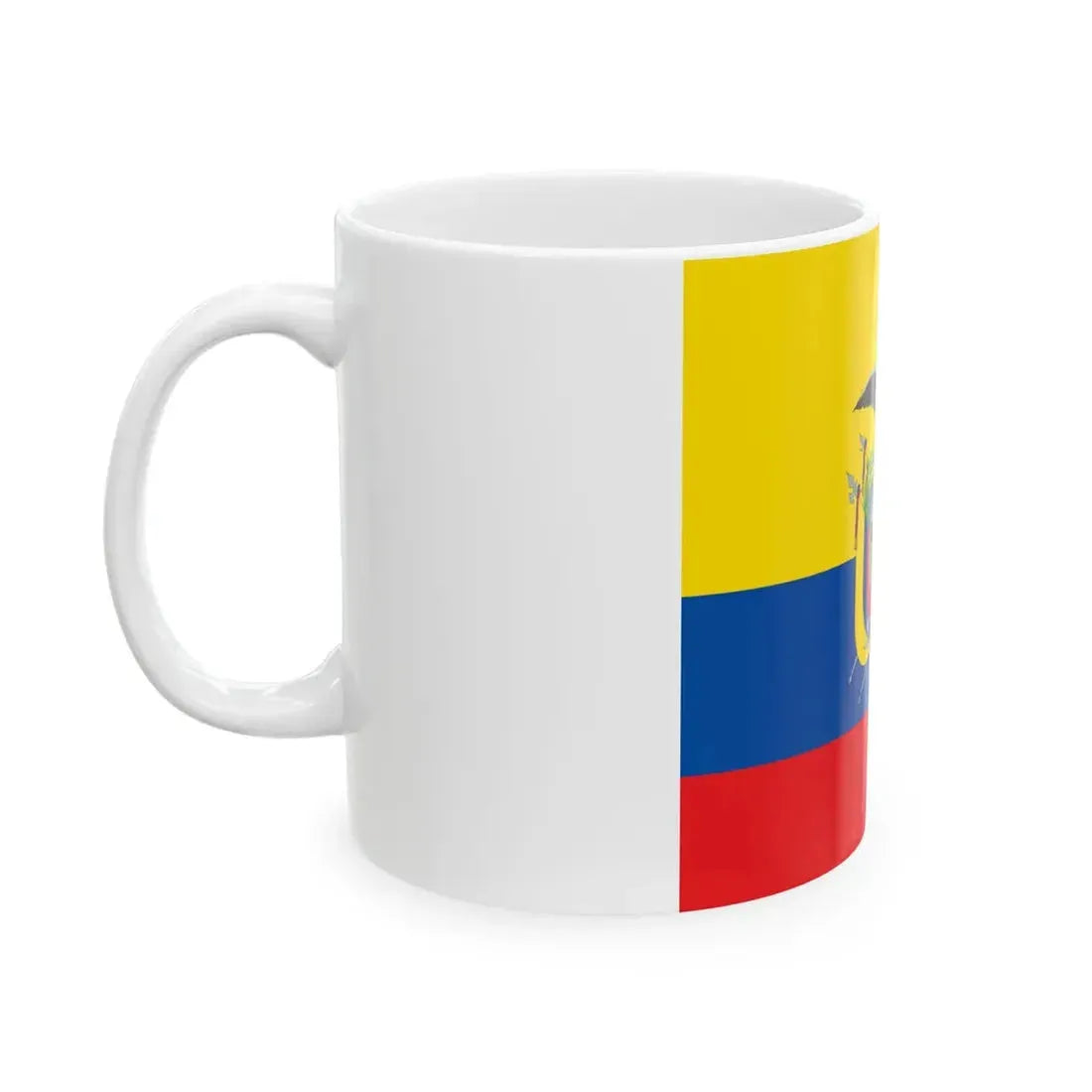 National Standard of Ecuador (Ecuador) White Coffee Mug - Go Mug Yourself