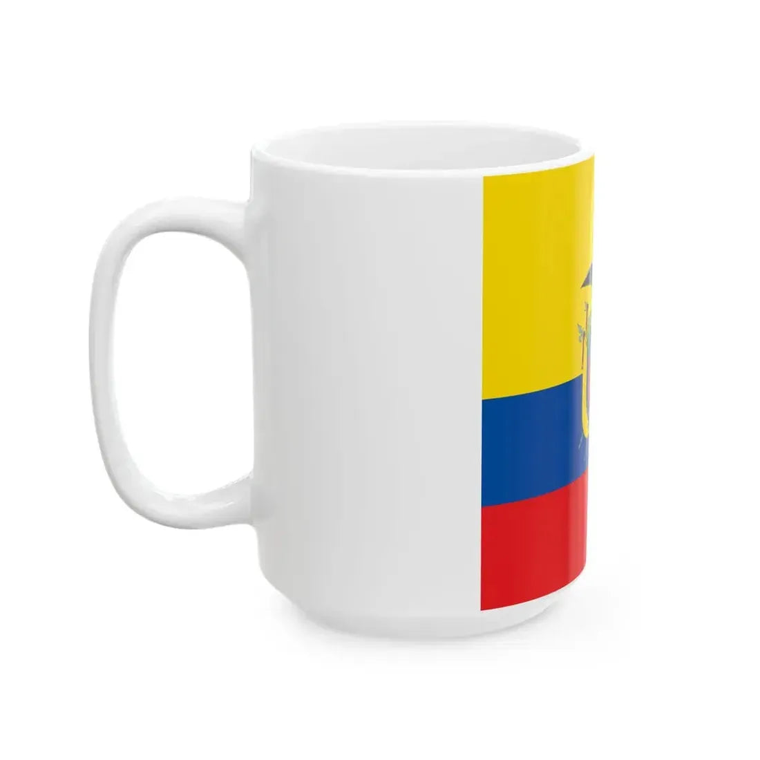 National Standard of Ecuador (Ecuador) White Coffee Mug - Go Mug Yourself