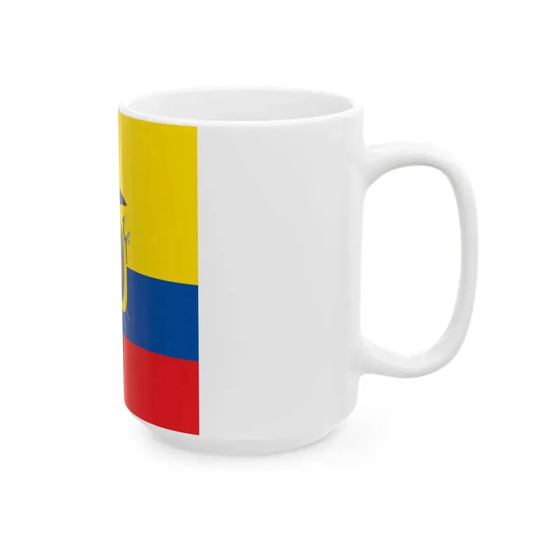 National Standard of Ecuador (Ecuador) White Coffee Mug - Go Mug Yourself