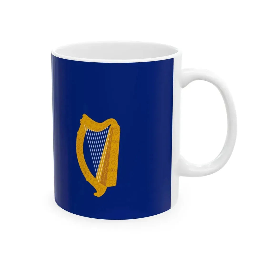 National Yacht Club Ireland ensign alternate (Ireland) White Coffee Mug - Go Mug Yourself