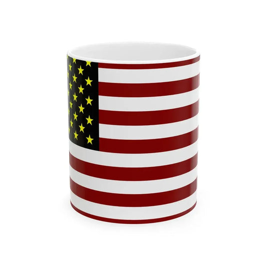 Native America Flag (United States) White Coffee Mug 11oz - Go Mug Yourself