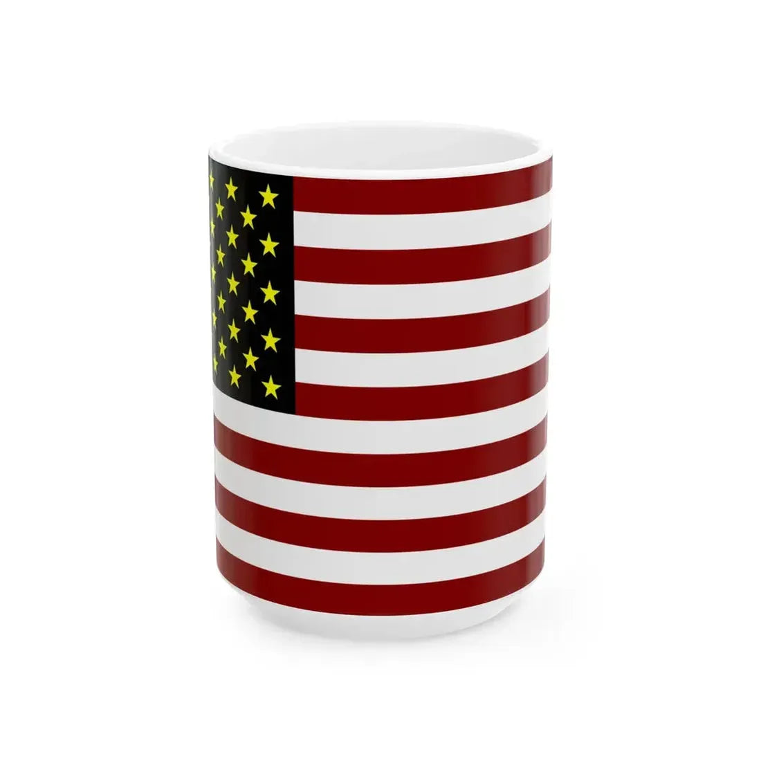 Native America Flag (United States) White Coffee Mug 15oz - Go Mug Yourself