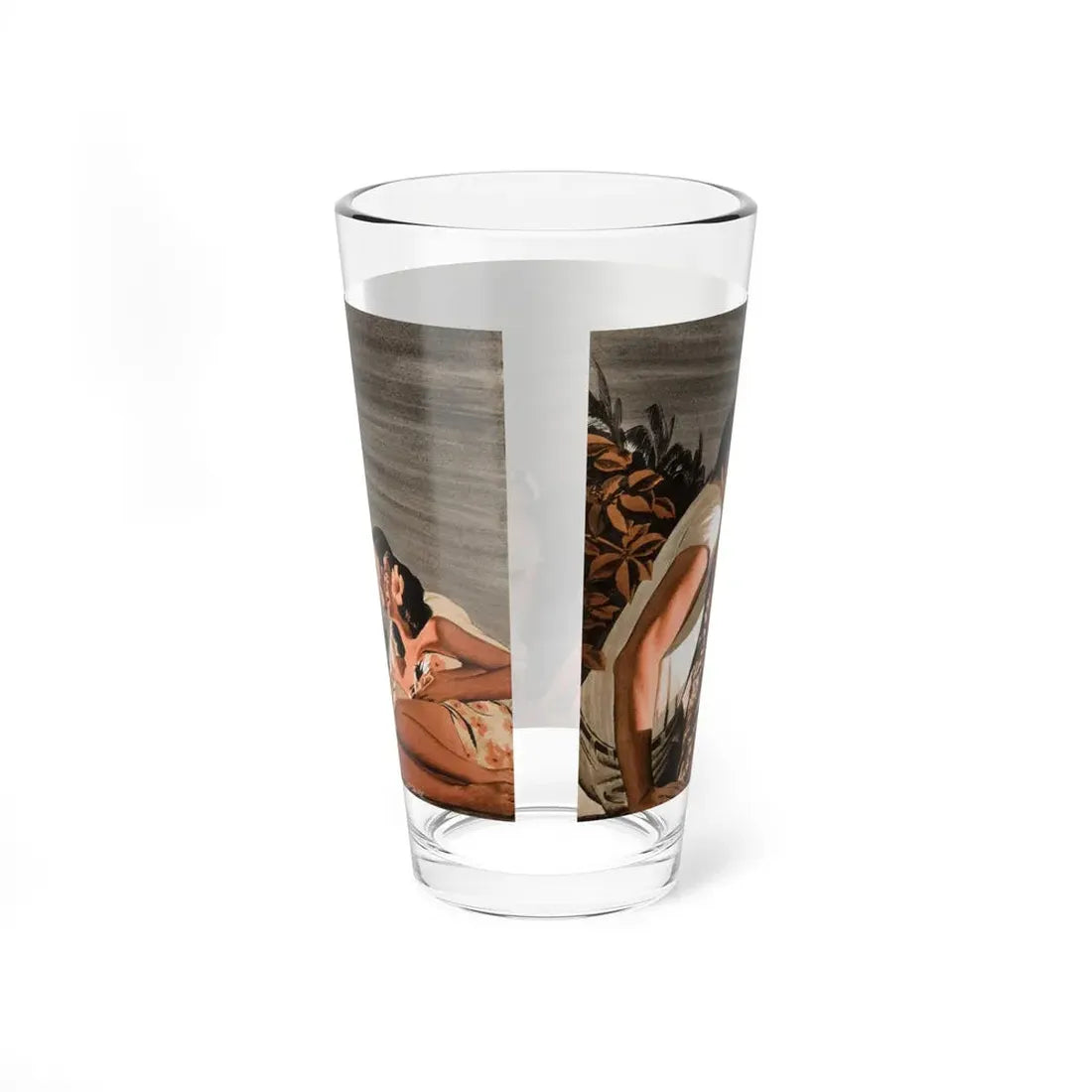 Native Dancers, Man's magazine illustration (Magazine Illustration) Pint Glass 16oz - Go Mug Yourself