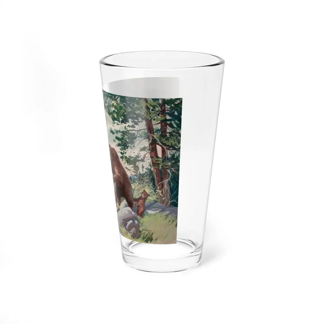 Nature scene, story illustration (Magazine Illustration) Pint Glass 16oz - Go Mug Yourself
