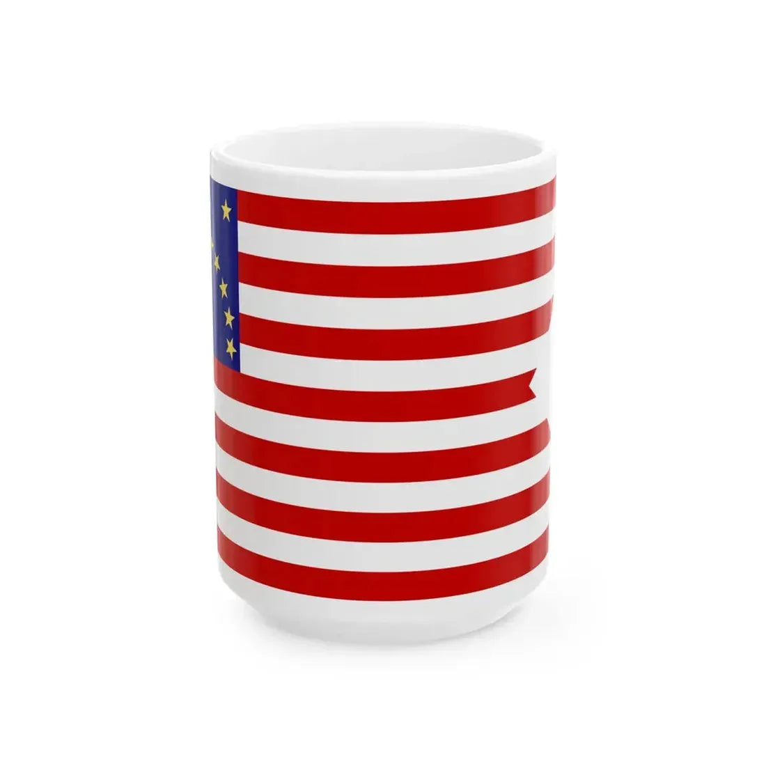 Nauvoo Legion Cavalry Guidon Probable (United States) White Coffee Mug 15oz - Go Mug Yourself