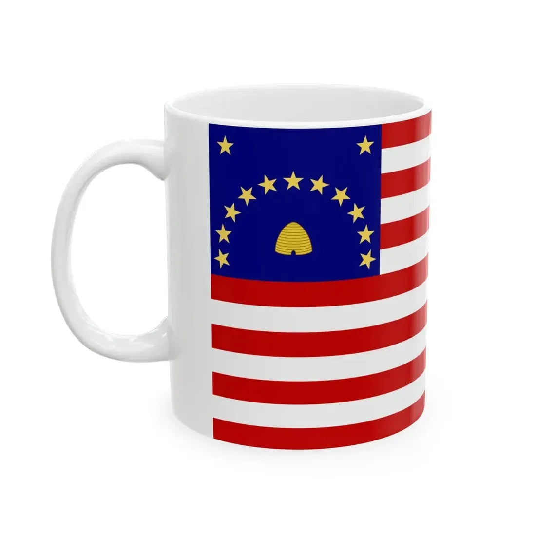 Nauvoo Legion Cavalry Guidon Probable (United States) White Coffee Mug - Go Mug Yourself