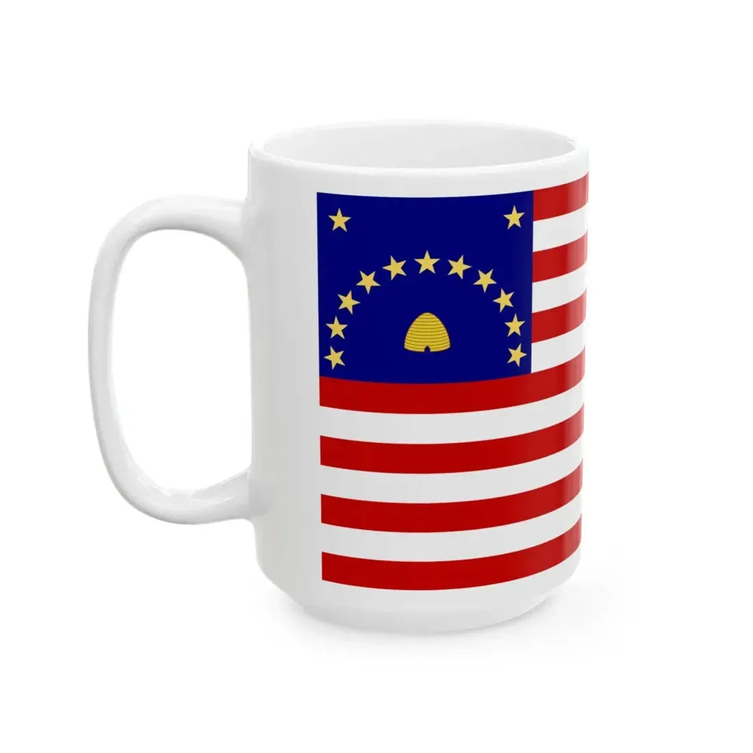 Nauvoo Legion Cavalry Guidon Probable (United States) White Coffee Mug - Go Mug Yourself