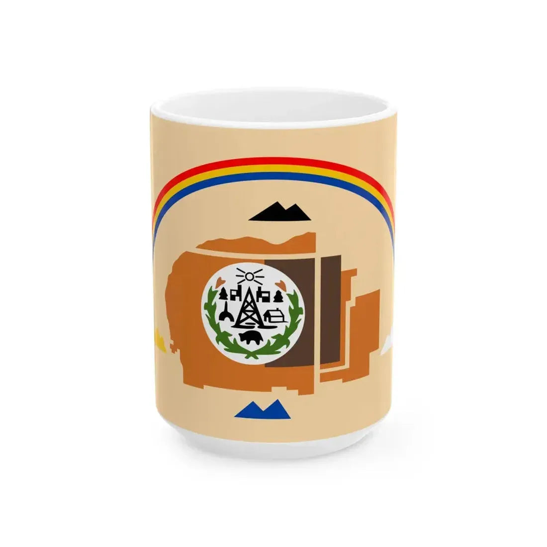 Navajo flag (United States) White Coffee Mug 15oz - Go Mug Yourself