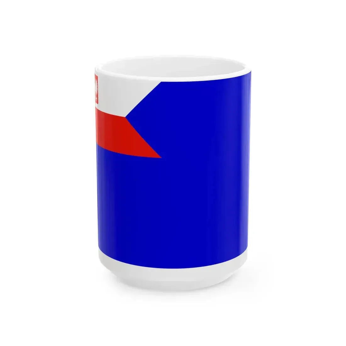 Naval Auxiliary Ensign of Poland (Poland) White Coffee Mug 15oz - Go Mug Yourself