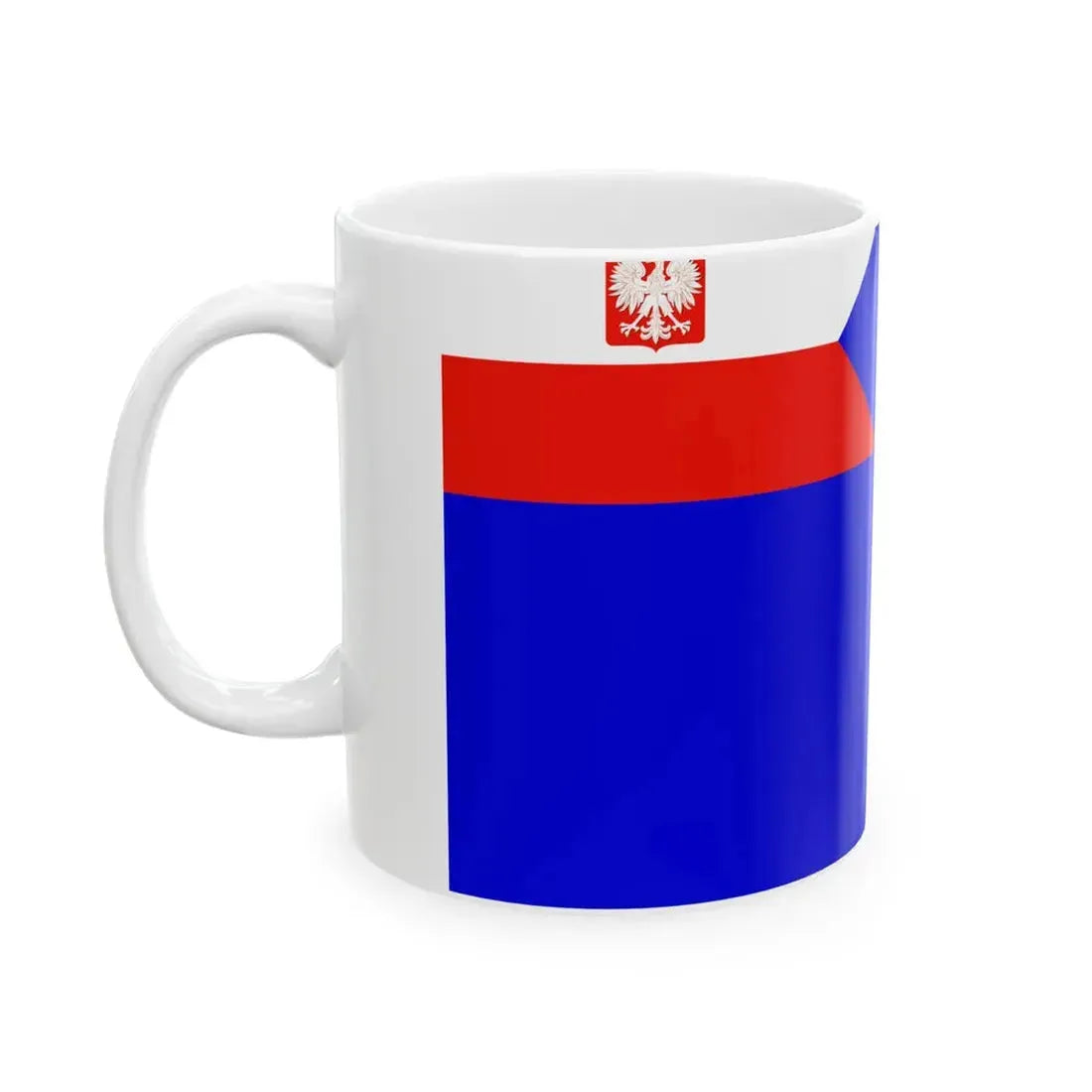 Naval Auxiliary Ensign of Poland (Poland) White Coffee Mug - Go Mug Yourself