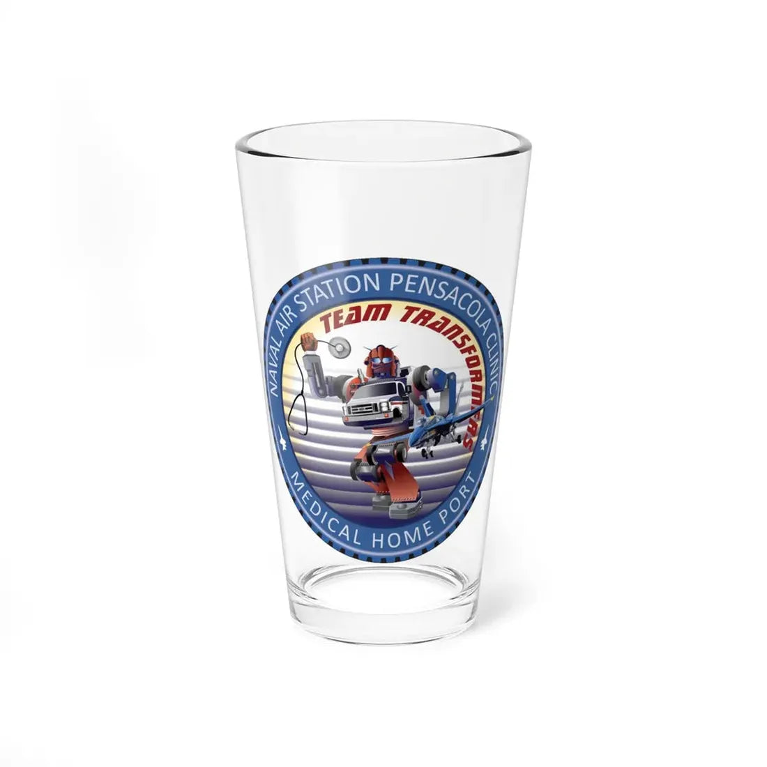 Naval Branch Health Clinic Naval Air Station Pensacola (U.S. Navy) Pint Glass 16oz 16oz - Go Mug Yourself