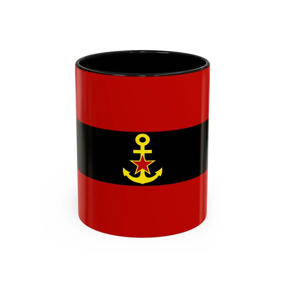 Naval Ensign of Albania 1946 to 1954 - Accent Coffee Mug 11oz Black - Go Mug Yourself
