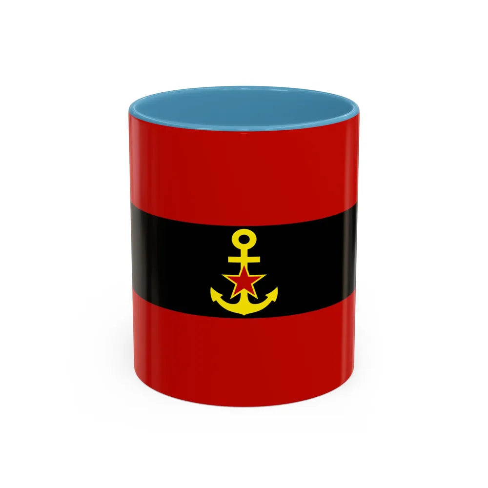 Naval Ensign of Albania 1946 to 1954 - Accent Coffee Mug 11oz Light Blue - Go Mug Yourself
