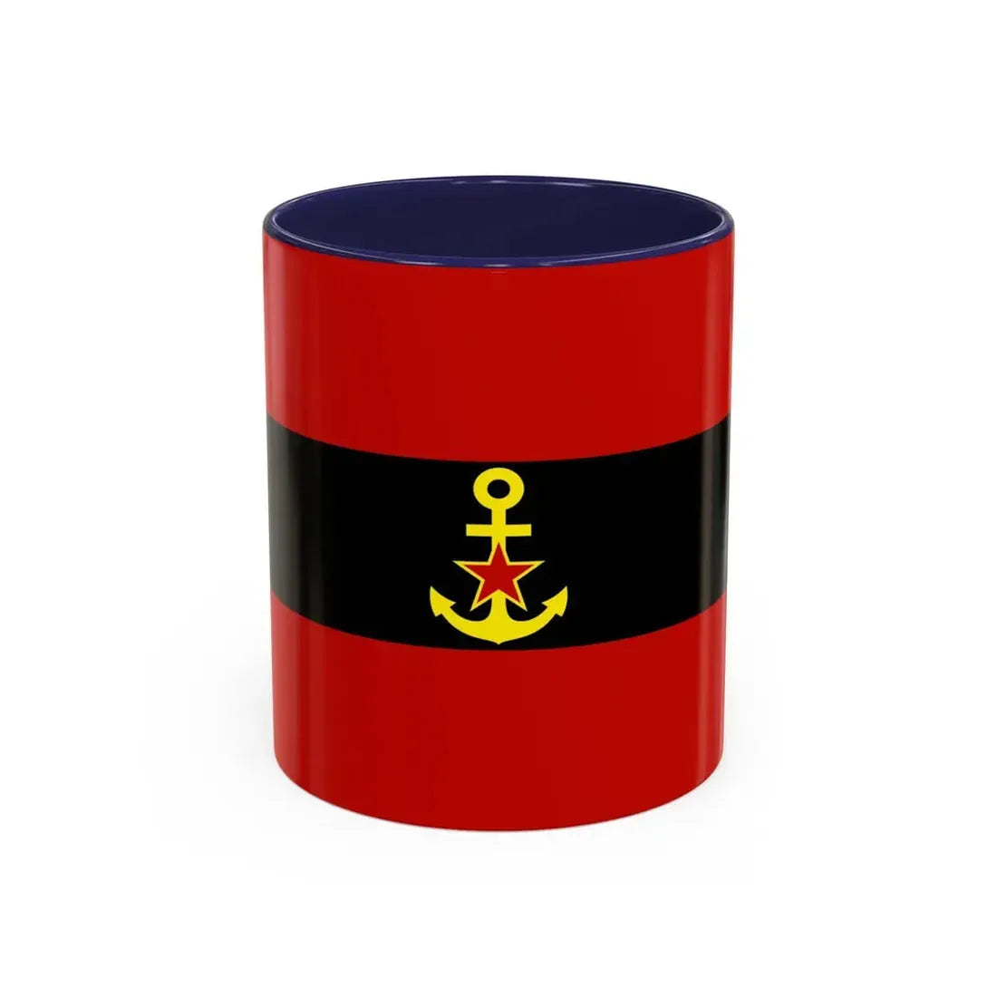 Naval Ensign of Albania 1946 to 1954 - Accent Coffee Mug 11oz Navy - Go Mug Yourself