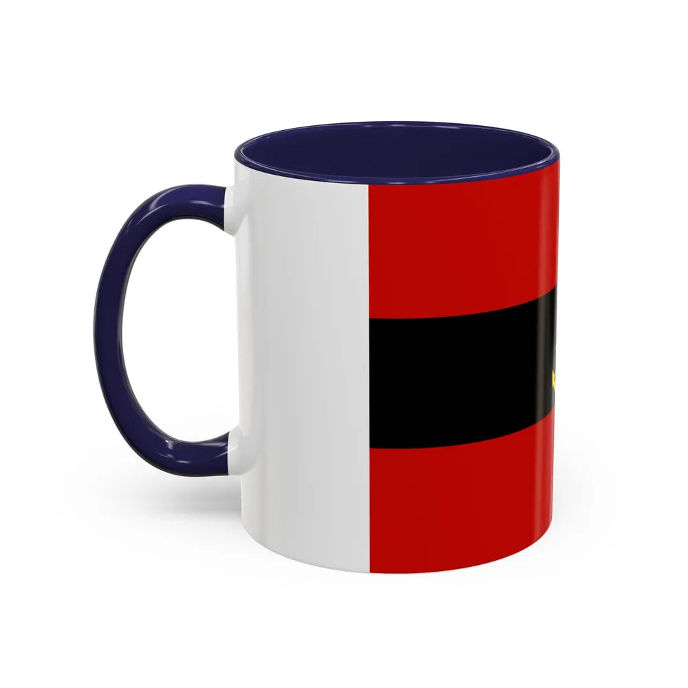 Naval Ensign of Albania 1946 to 1954 - Accent Coffee Mug - Go Mug Yourself