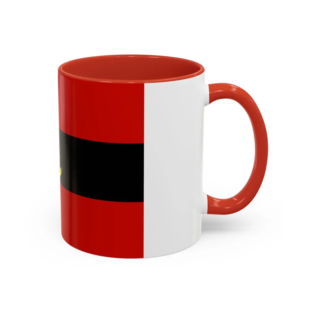 Naval Ensign of Albania 1946 to 1954 - Accent Coffee Mug - Go Mug Yourself