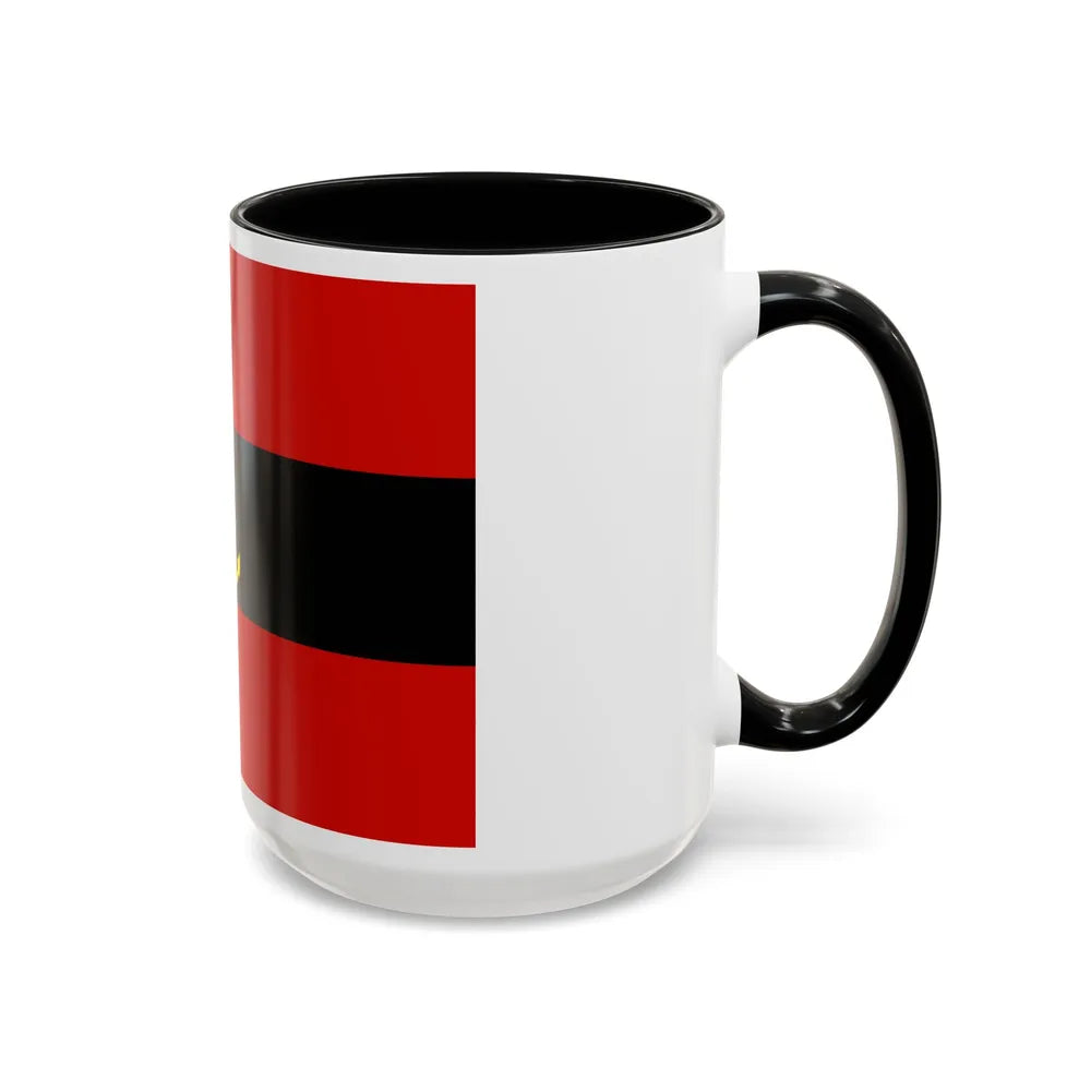 Naval Ensign of Albania 1946 to 1954 - Accent Coffee Mug - Go Mug Yourself
