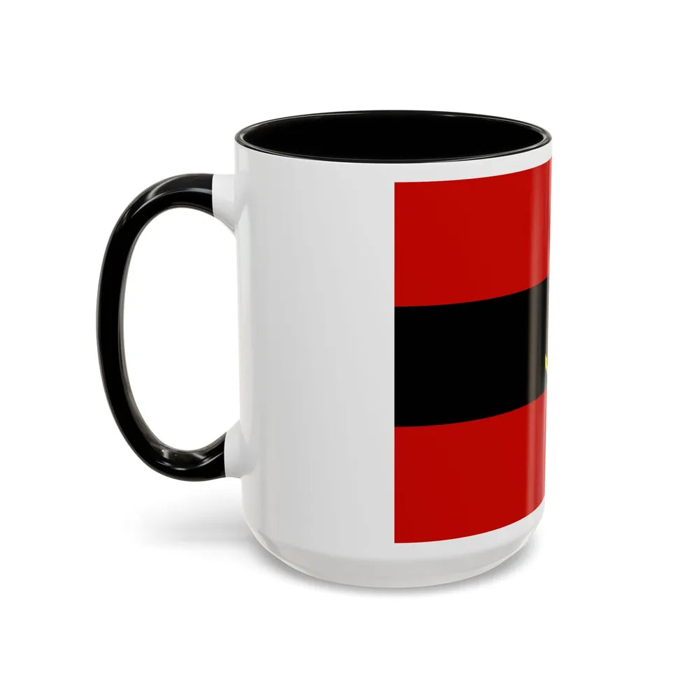 Naval Ensign of Albania 1946 to 1954 - Accent Coffee Mug - Go Mug Yourself