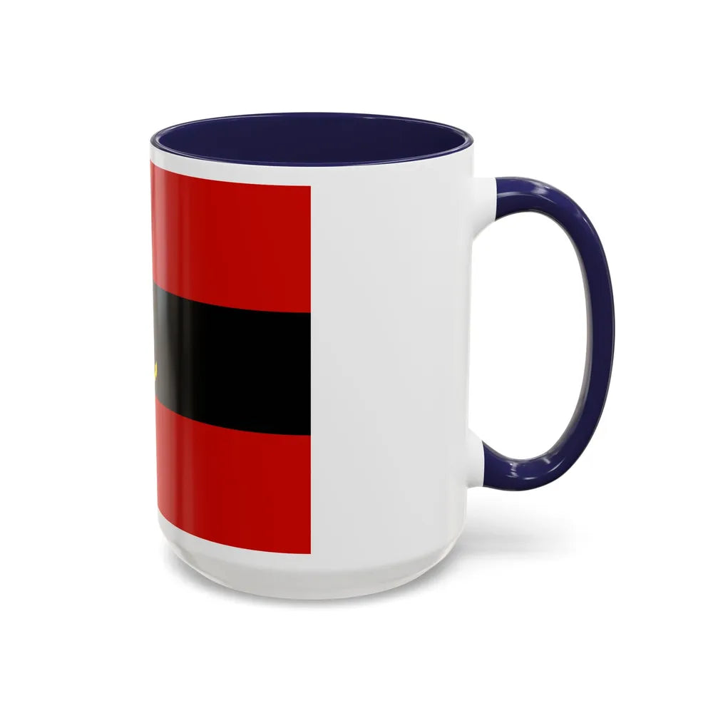 Naval Ensign of Albania 1946 to 1954 - Accent Coffee Mug - Go Mug Yourself