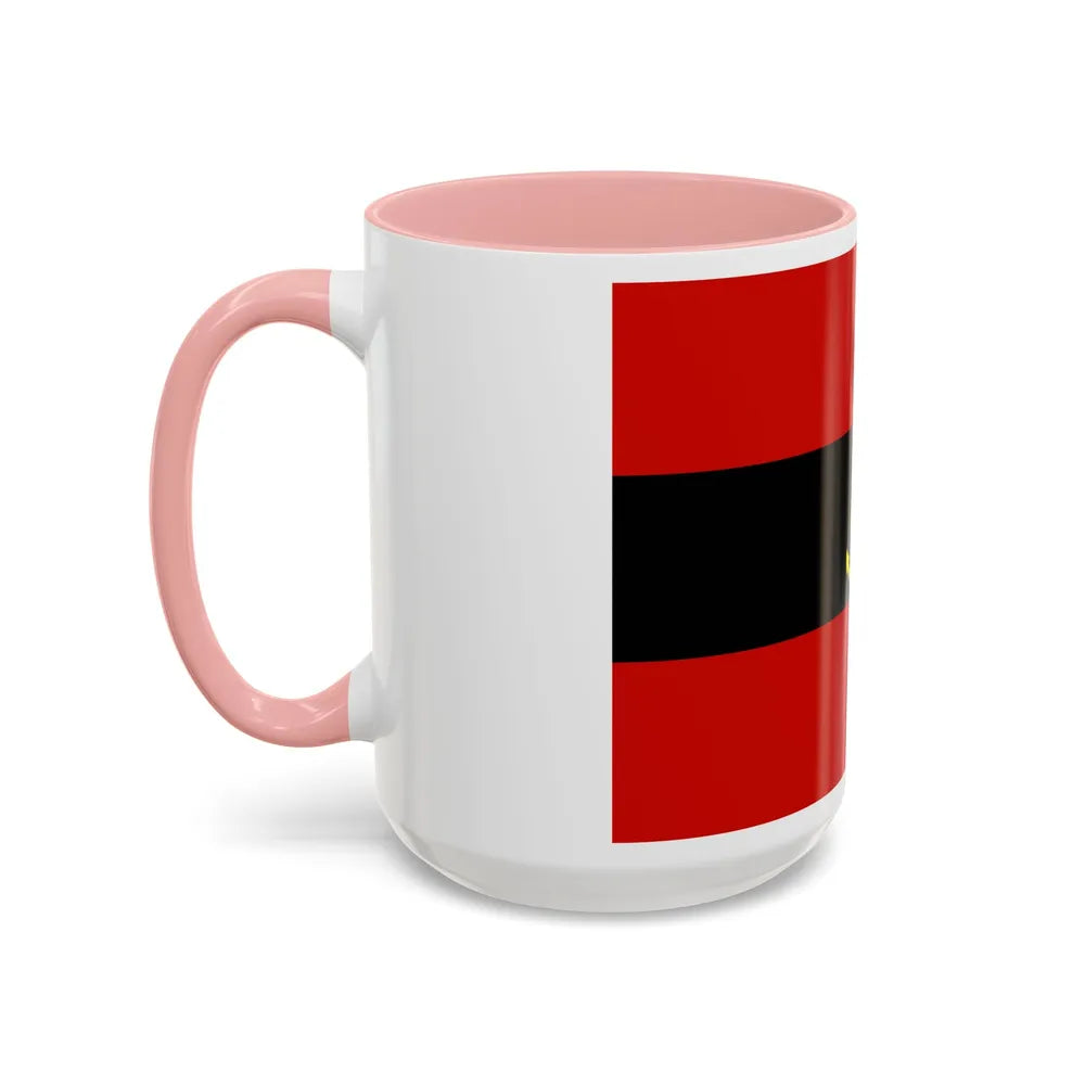 Naval Ensign of Albania 1946 to 1954 - Accent Coffee Mug - Go Mug Yourself