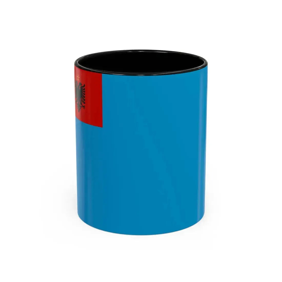 Naval Ensign of Albania 1954 to 1958 - Accent Coffee Mug 11oz Black - Go Mug Yourself