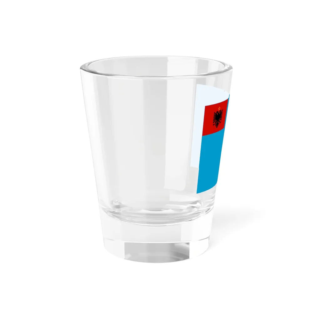 Naval Ensign of Albania 1954 to 1958 - Shot Glass 1.5oz - Go Mug Yourself