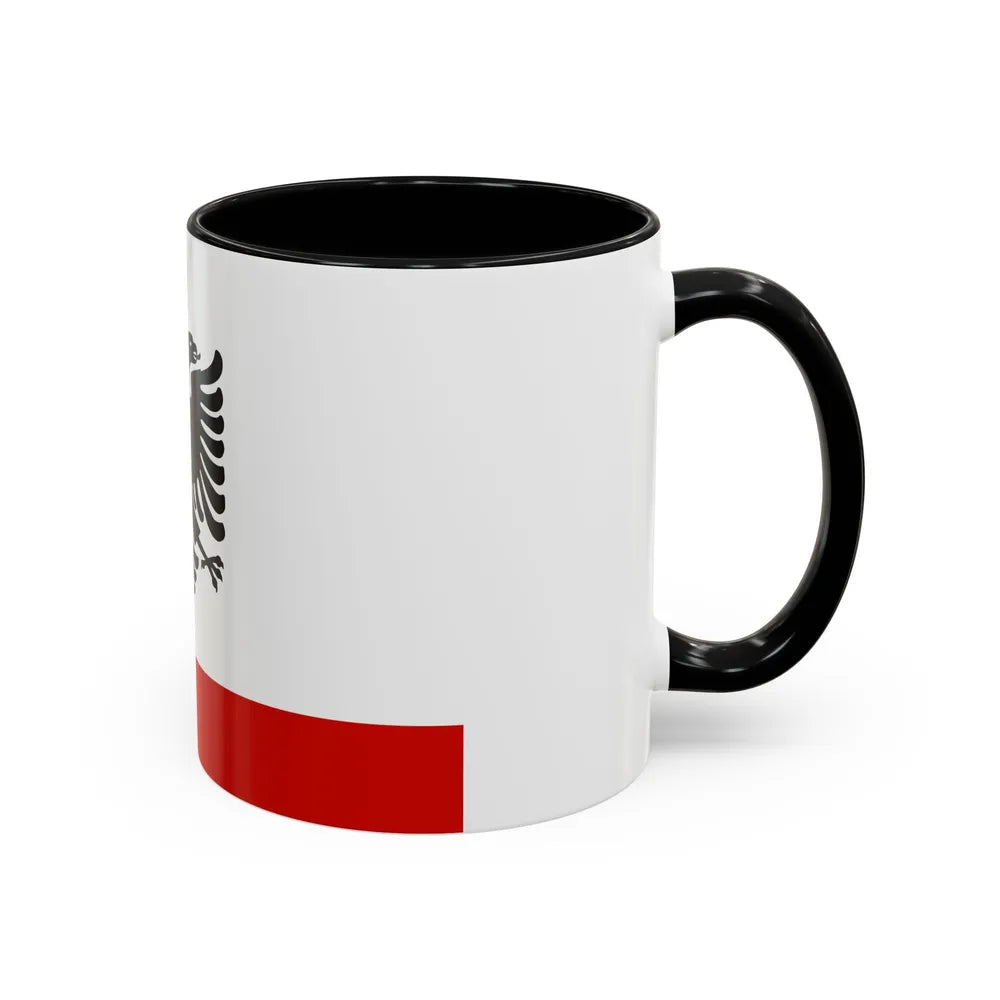 Naval Ensign of Albania 1958 to 1992 - Accent Coffee Mug - Go Mug Yourself