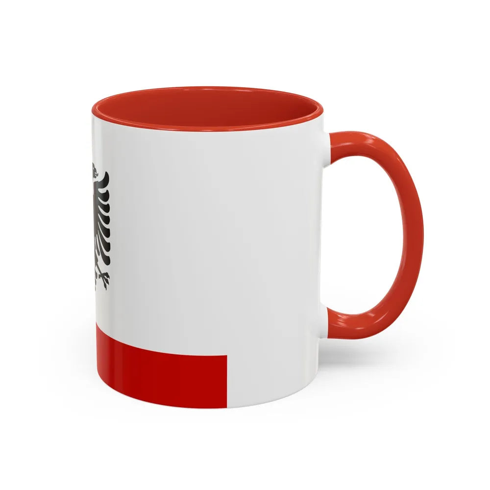 Naval Ensign of Albania 1958 to 1992 - Accent Coffee Mug - Go Mug Yourself