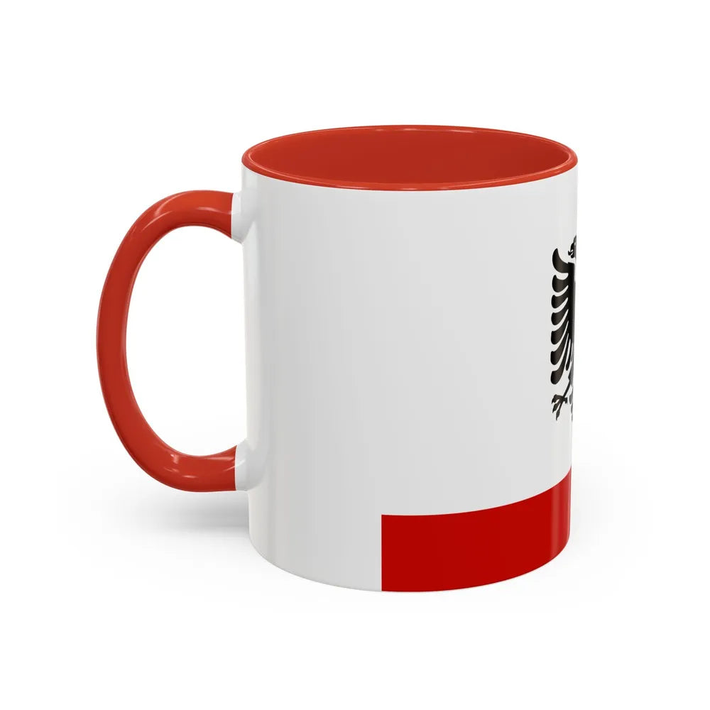 Naval Ensign of Albania 1958 to 1992 - Accent Coffee Mug - Go Mug Yourself