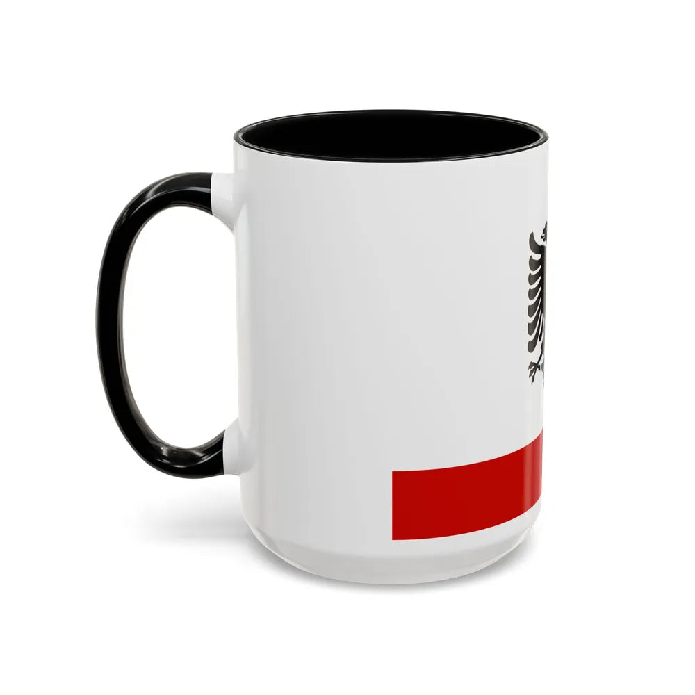 Naval Ensign of Albania 1958 to 1992 - Accent Coffee Mug - Go Mug Yourself