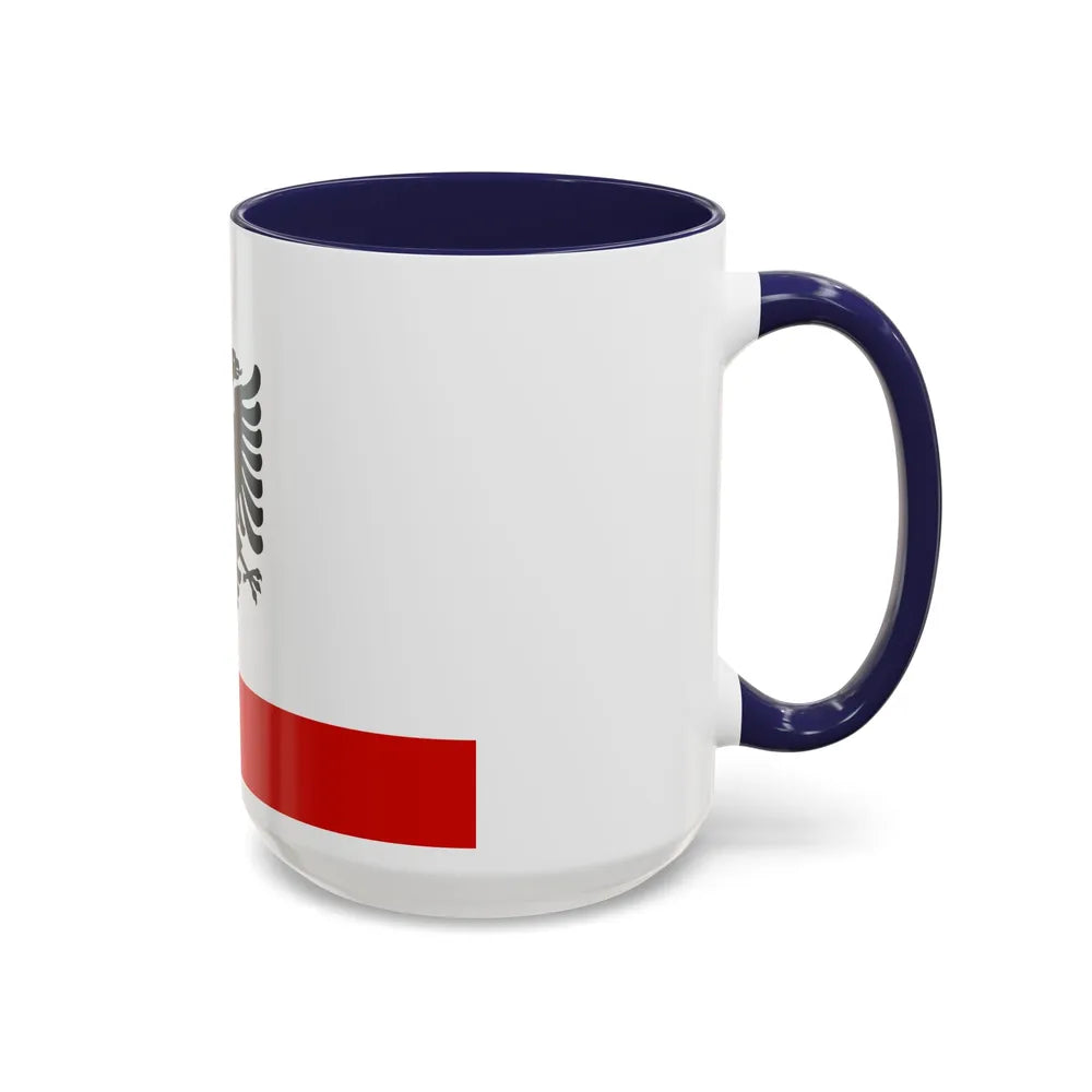 Naval Ensign of Albania 1958 to 1992 - Accent Coffee Mug - Go Mug Yourself