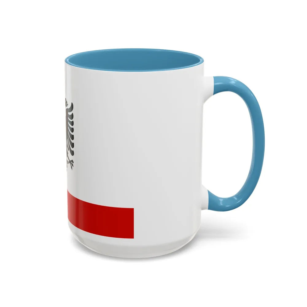 Naval Ensign of Albania 1958 to 1992 - Accent Coffee Mug - Go Mug Yourself